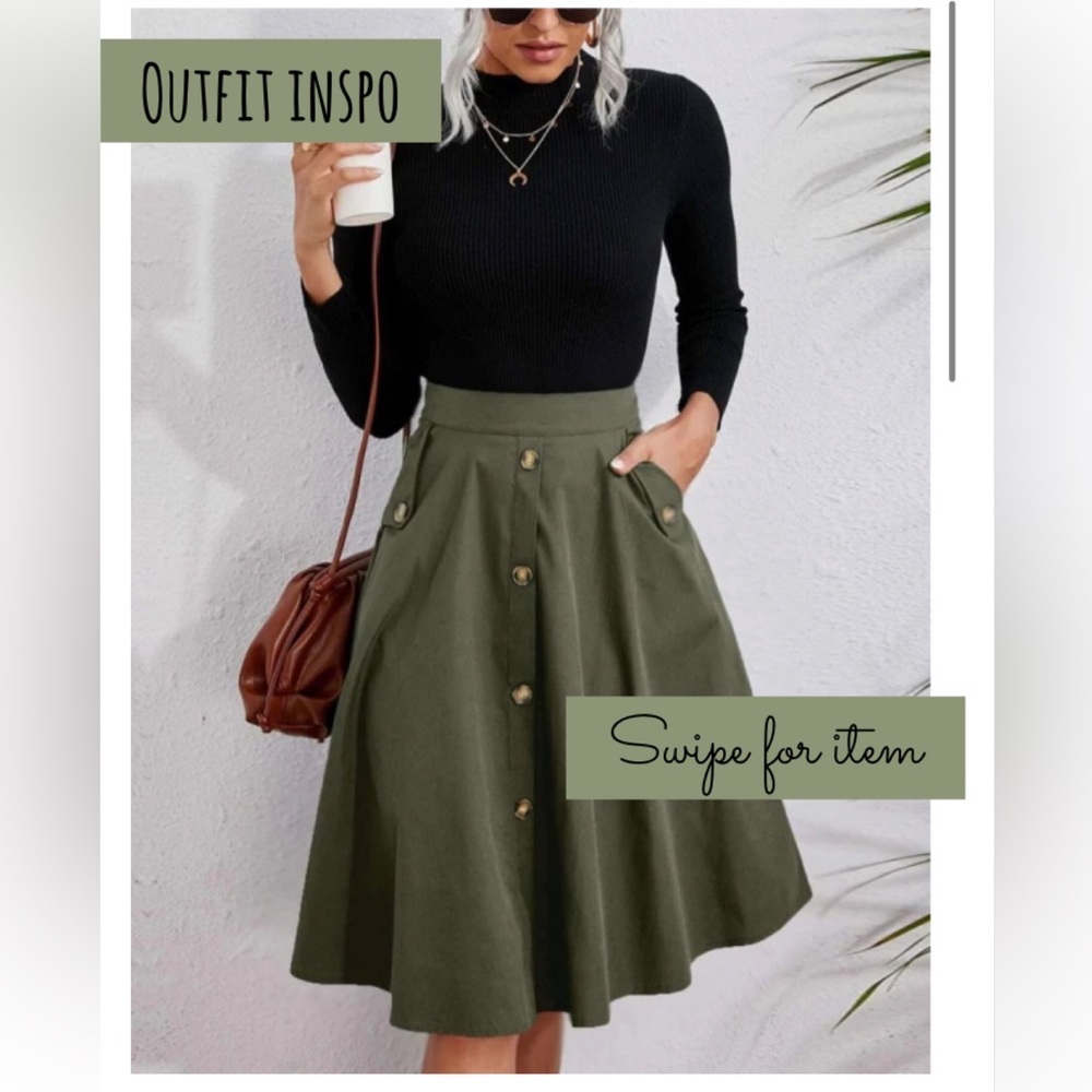 FOREVER 21-MIDI pleated chevron skirt